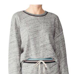 Splendid Taffy Stripe Active Loungewear Sweatshirt Oversized XS /  EUC